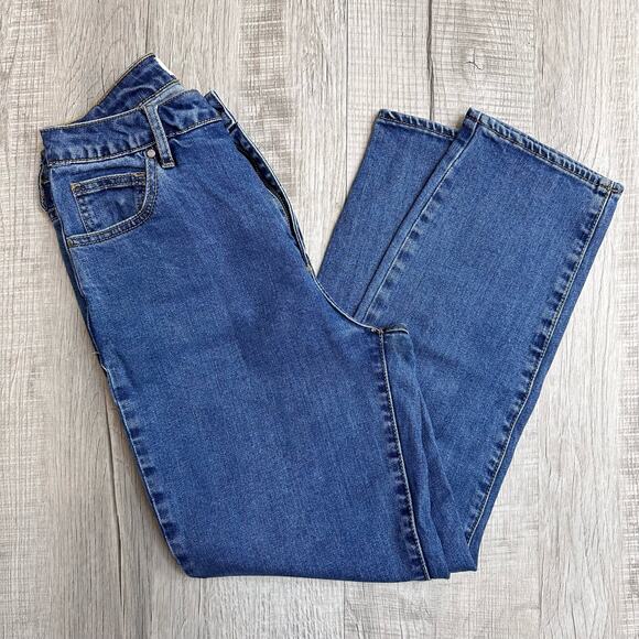 PacSun Med Wash Straight Mom Jeans WMNS 27 Blue High Rise Preppy Casual Travel - Picture 4 of 7